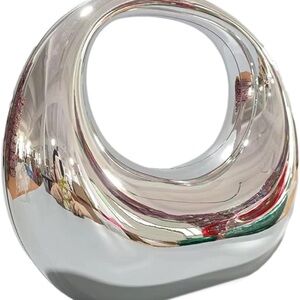 Silver Metallic Women's Bag